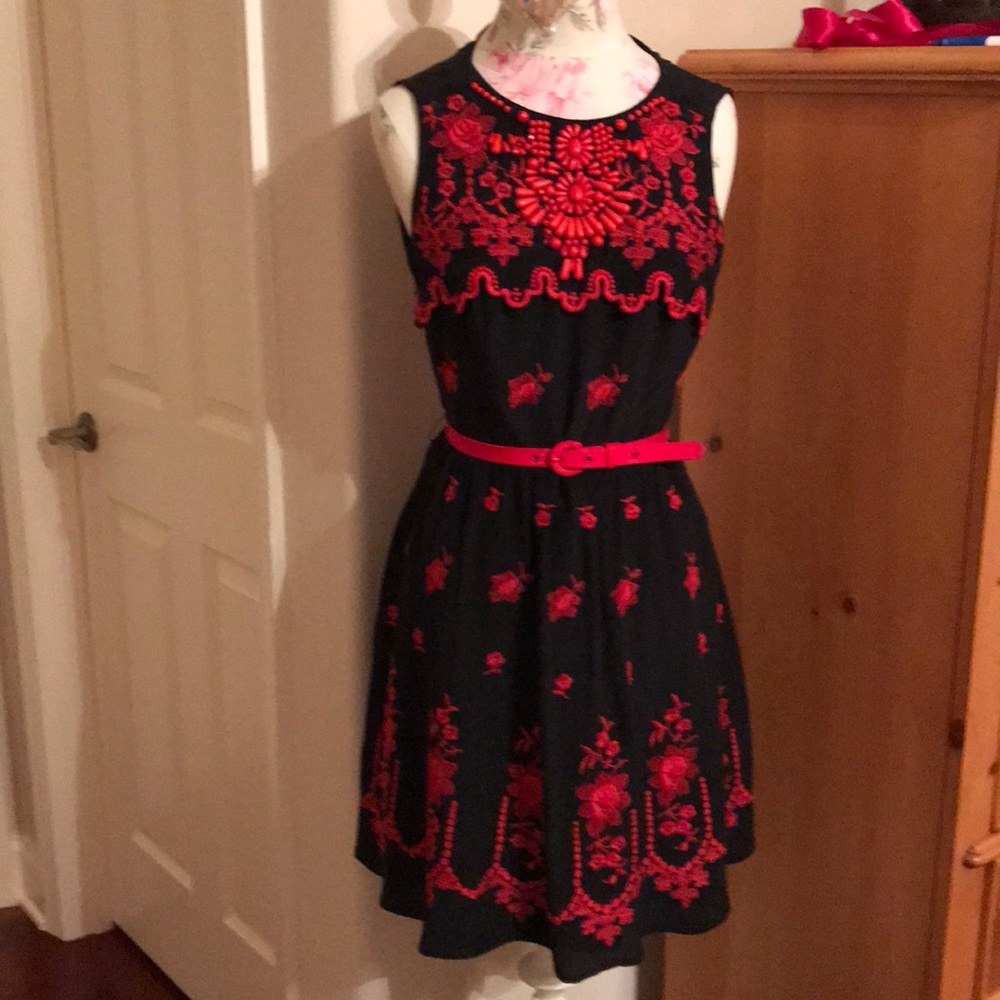 Embroidery and beaded Nanette Lepore dress